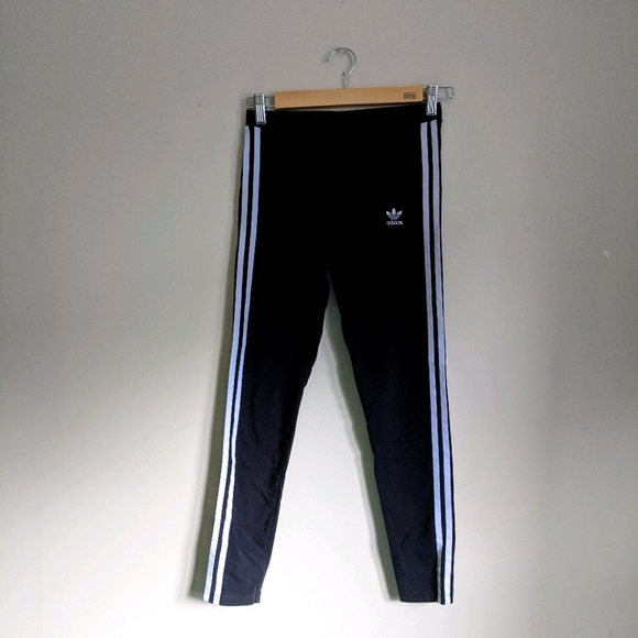 Adidas original 3-Stripes leggings Sz Sm9" rise, - Picture 1 of 5